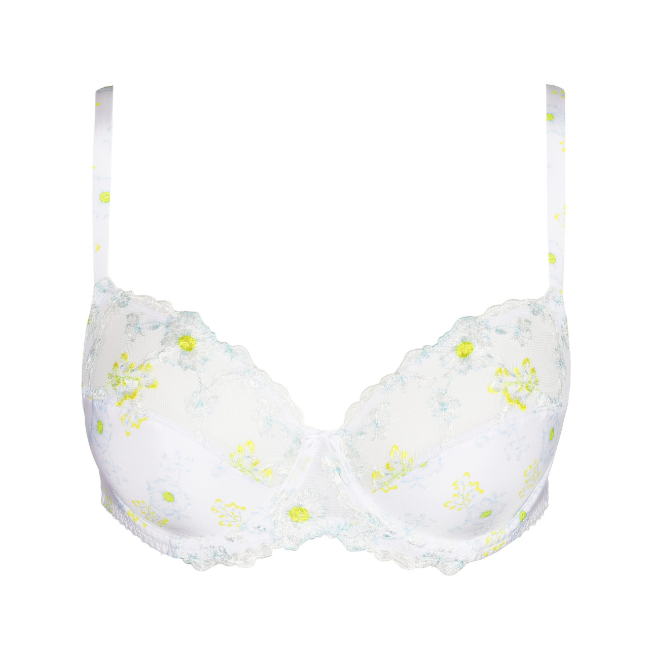 Chen Full Cup Underwired Bra in White Yacht