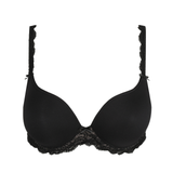 Cyrile Padded Heart Shape Bra in Black
