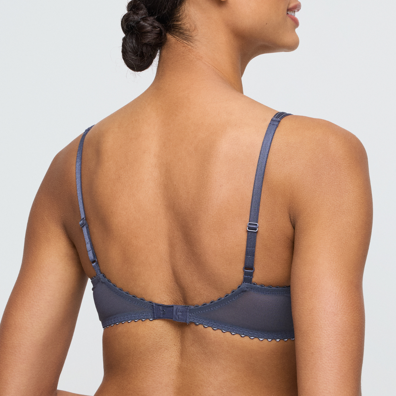 Jane Horizontal Seam Bra in Blue Shadow