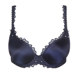 Jane Padded Heart Shape Bra in Velvet Blue