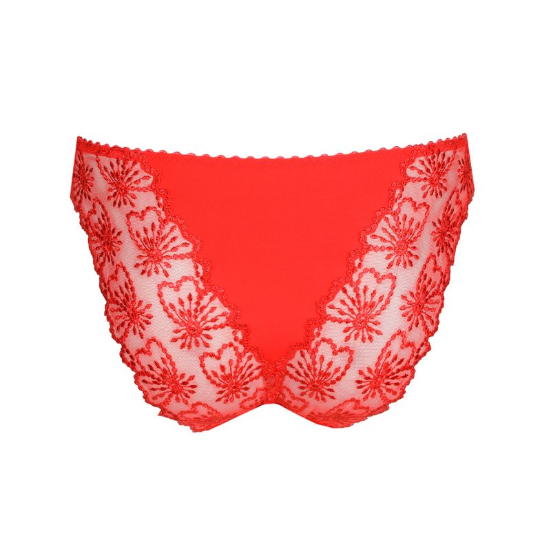 Jane Italian Brief in True Red