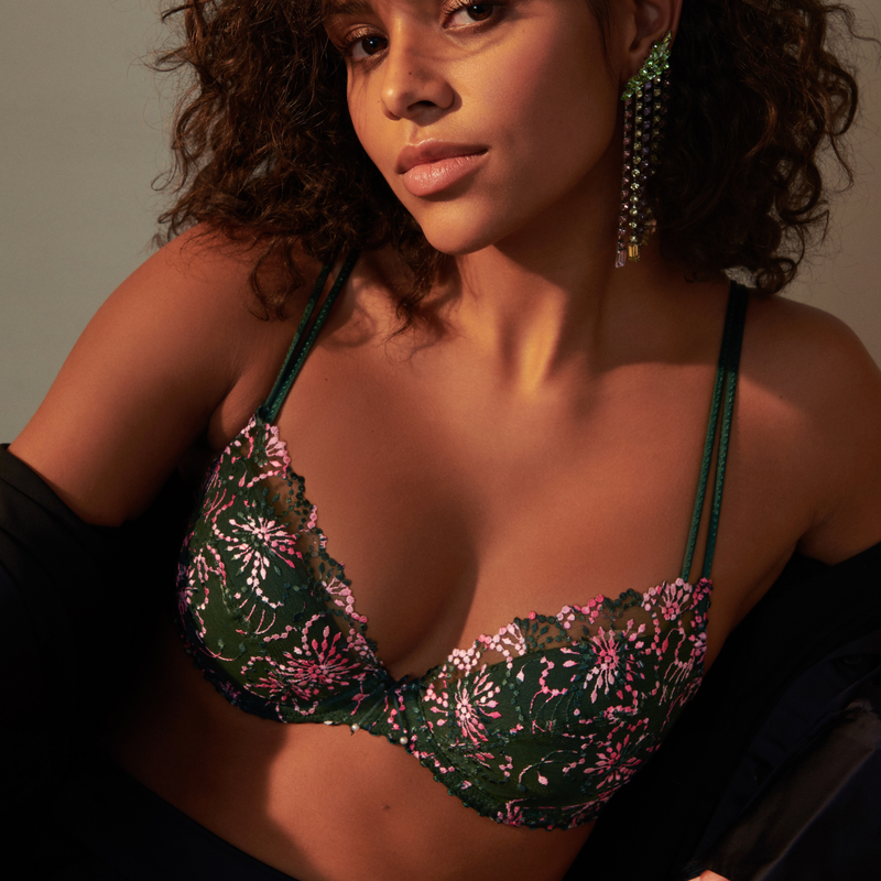 Jane Push Up Bra In Jungle Kiss