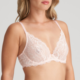 Manyla Non-Padded Plunge Bra in Pearly Pink