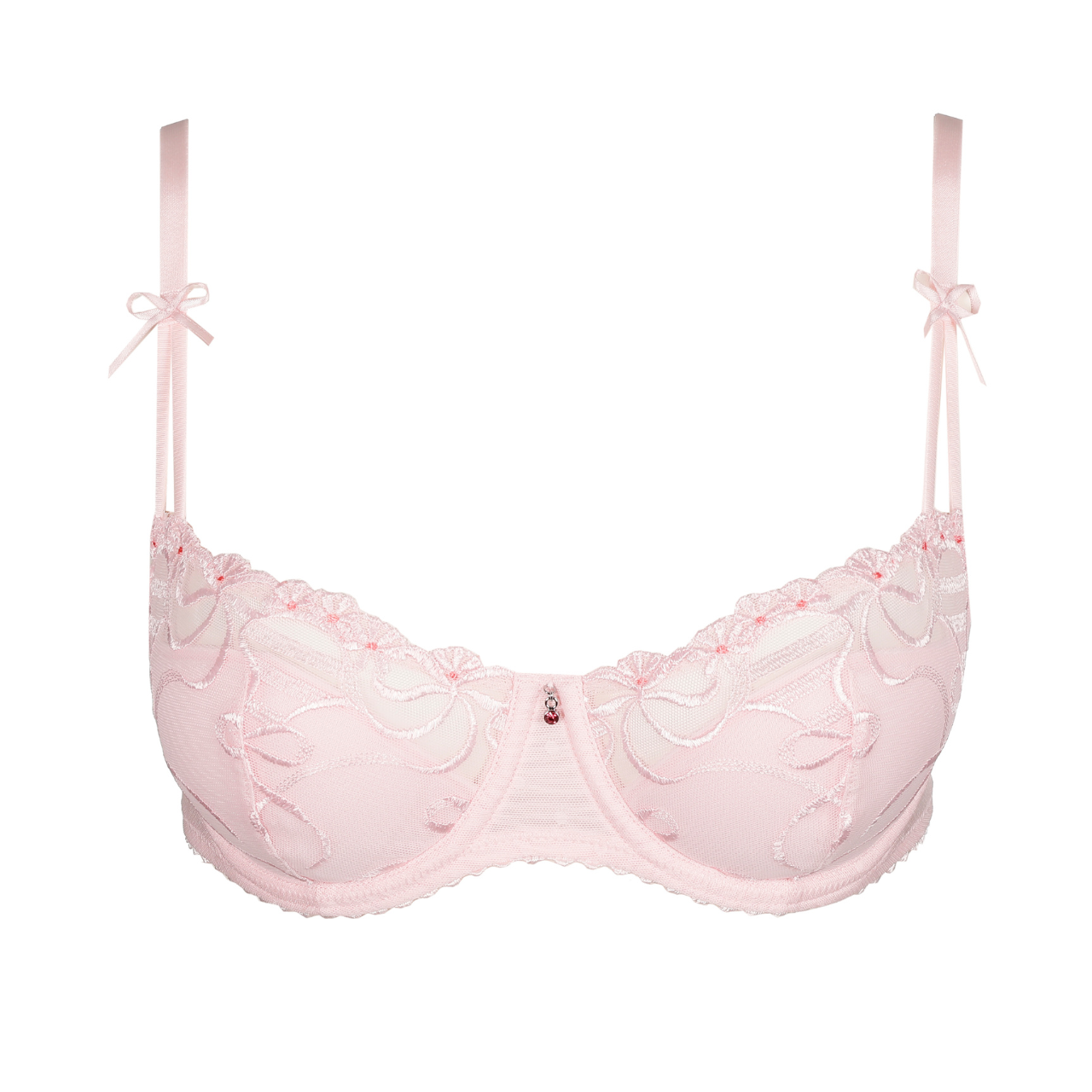Noova Padded Balcony Bra in Gardenia Rose
