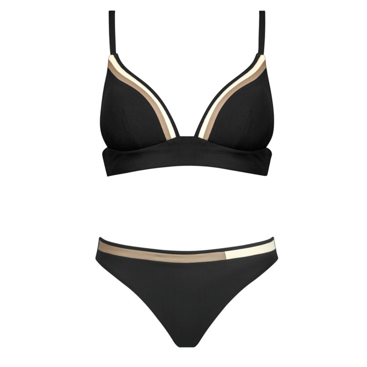 Module Padded Bikini Set In Jet Clay