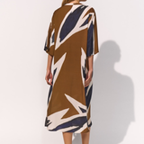 Nomade Kaftan Dress in Nocturne Clay