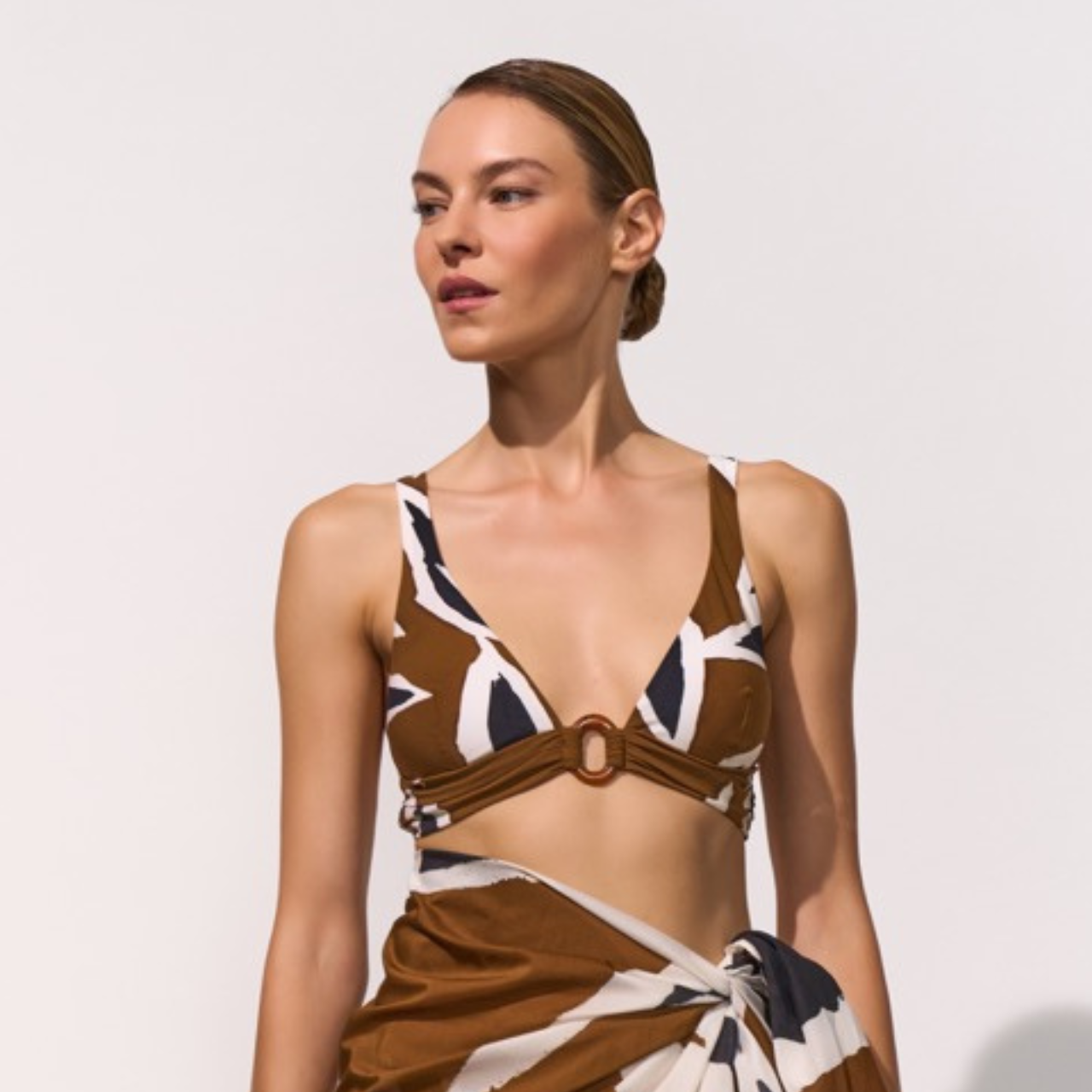 Nomade Padded Bikini Set in Nocturne Clay