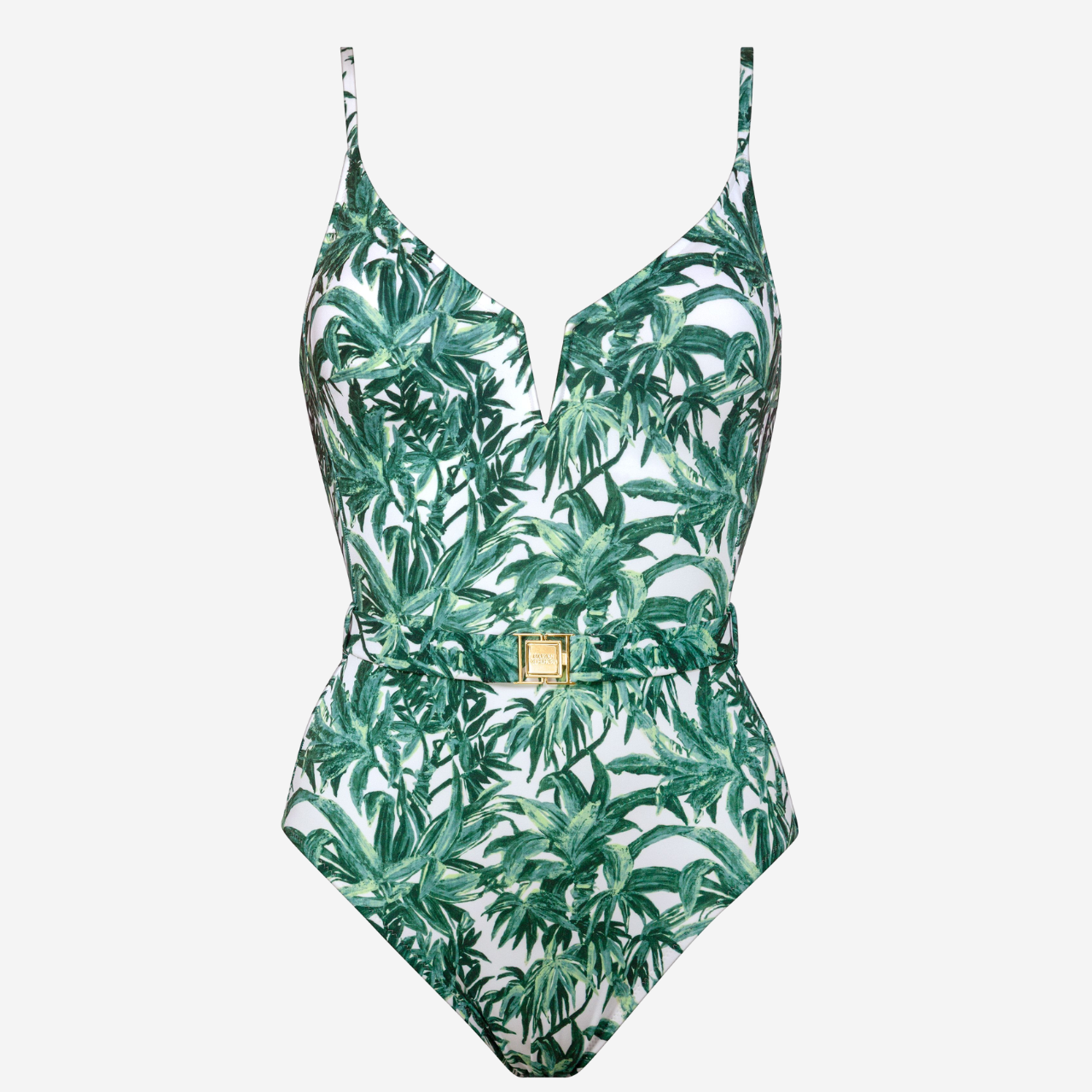 Palmette Padded Swimsuit in Jungle Veil