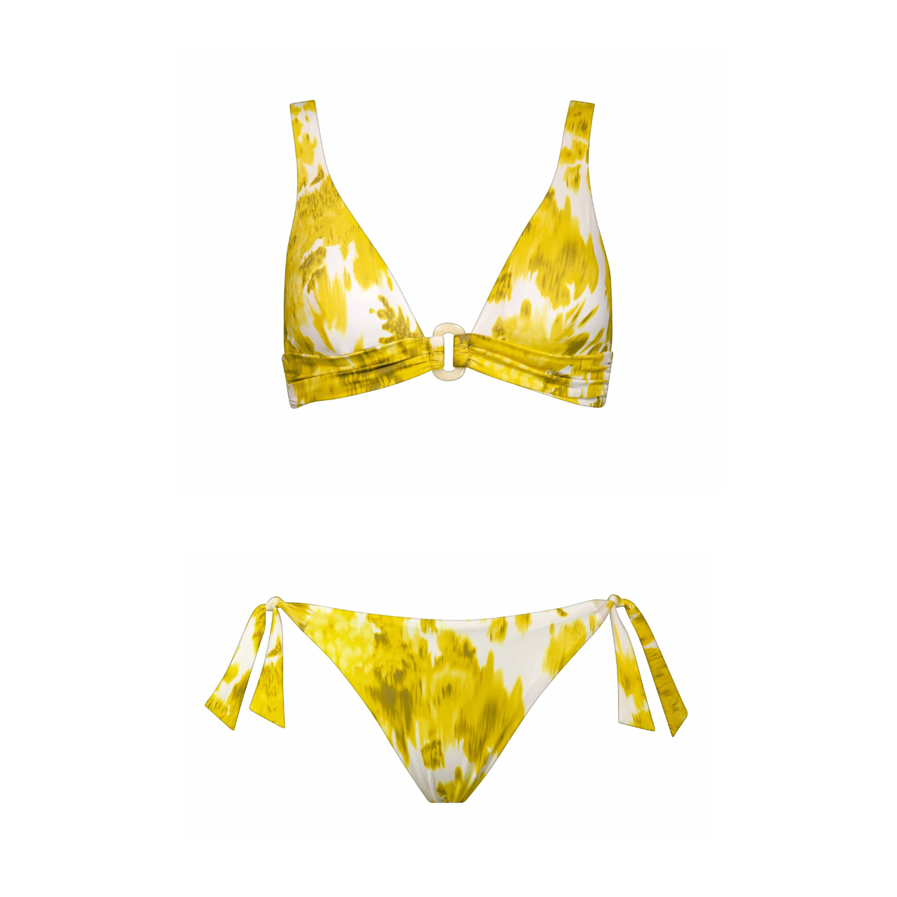 Soft Focus Floral Padded Bikini Set