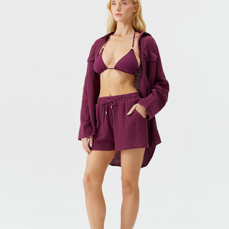 Abbie Bordeaux Shorts
