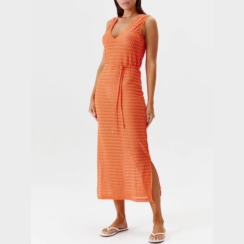 Annabel Orange Dress