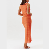 Annabel Orange Dress