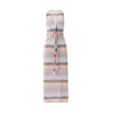 Bria ZigZag Stripe Long Dress