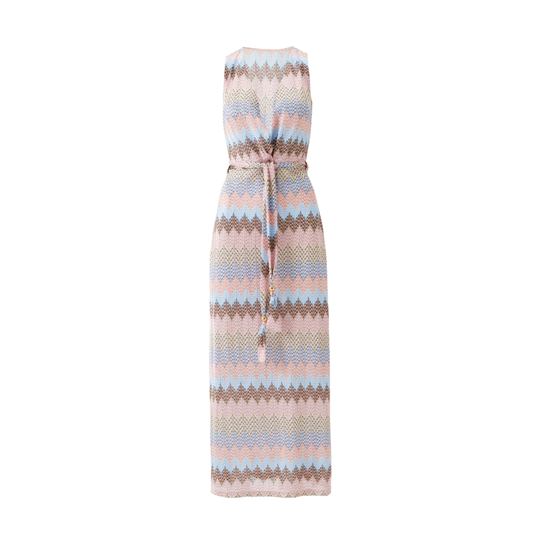 Bria ZigZag Stripe Long Dress