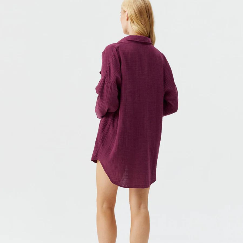 Elena Bordeaux Shirt
