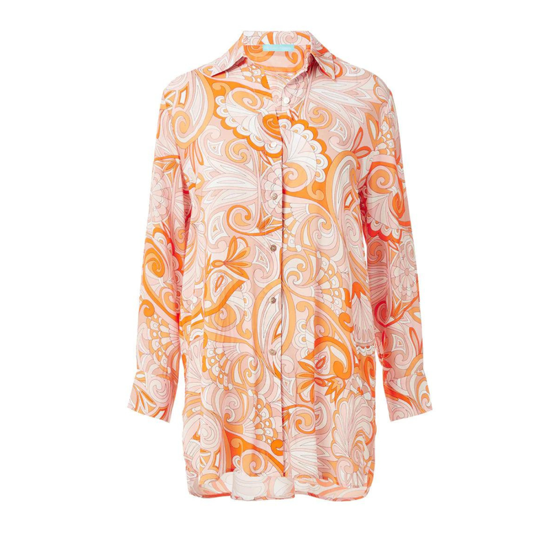 Paige Orange Mirage Shirt
