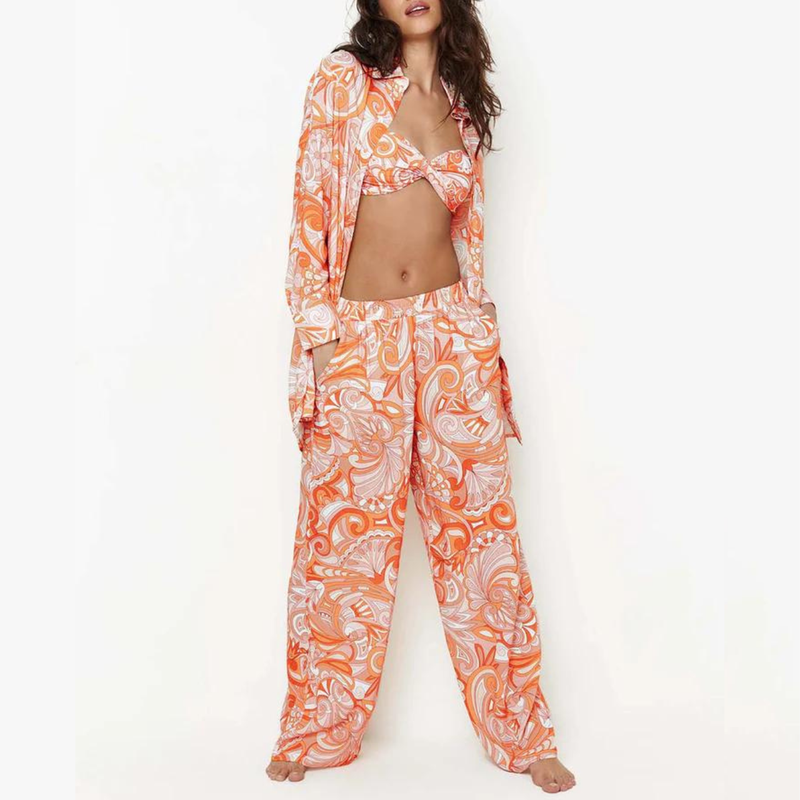 Paige Orange Mirage Shirt