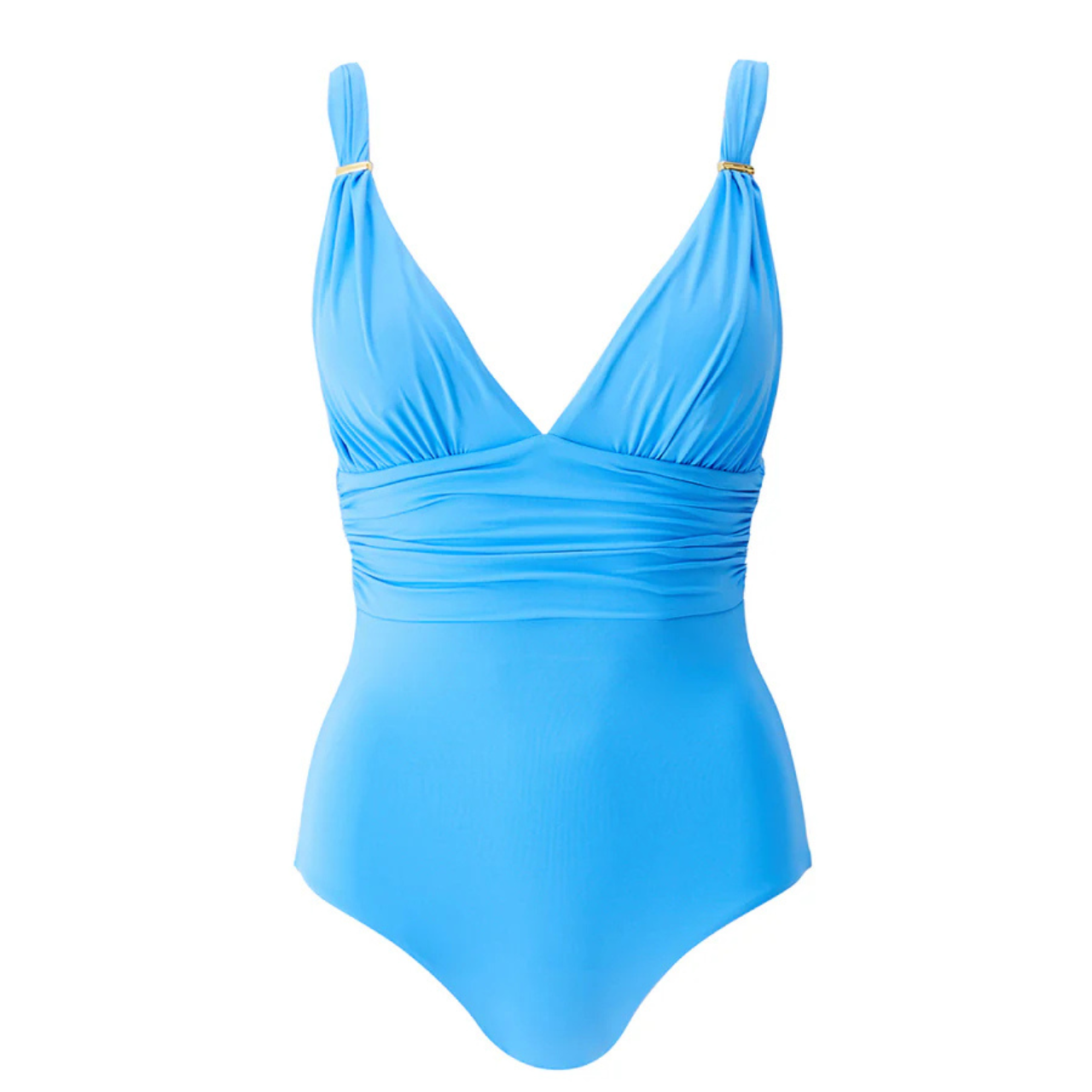 Panarea Ocean Ruched V Neck Swimsuit
