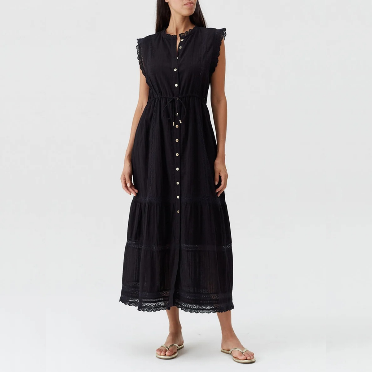 Raffie Dress in Black