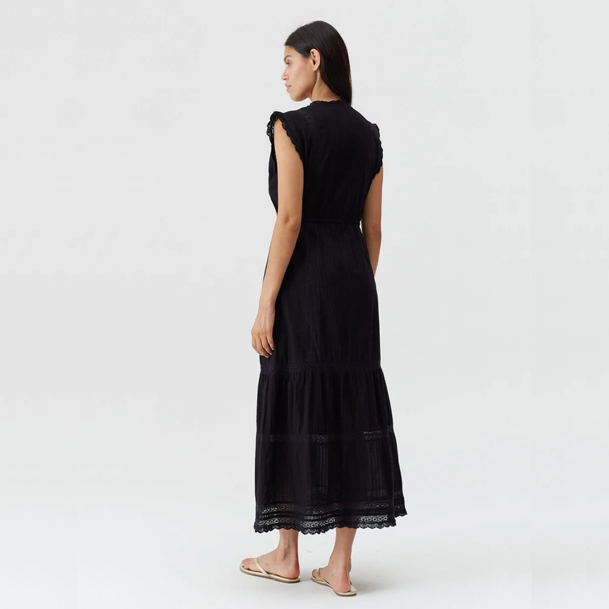 Raffie Dress in Black