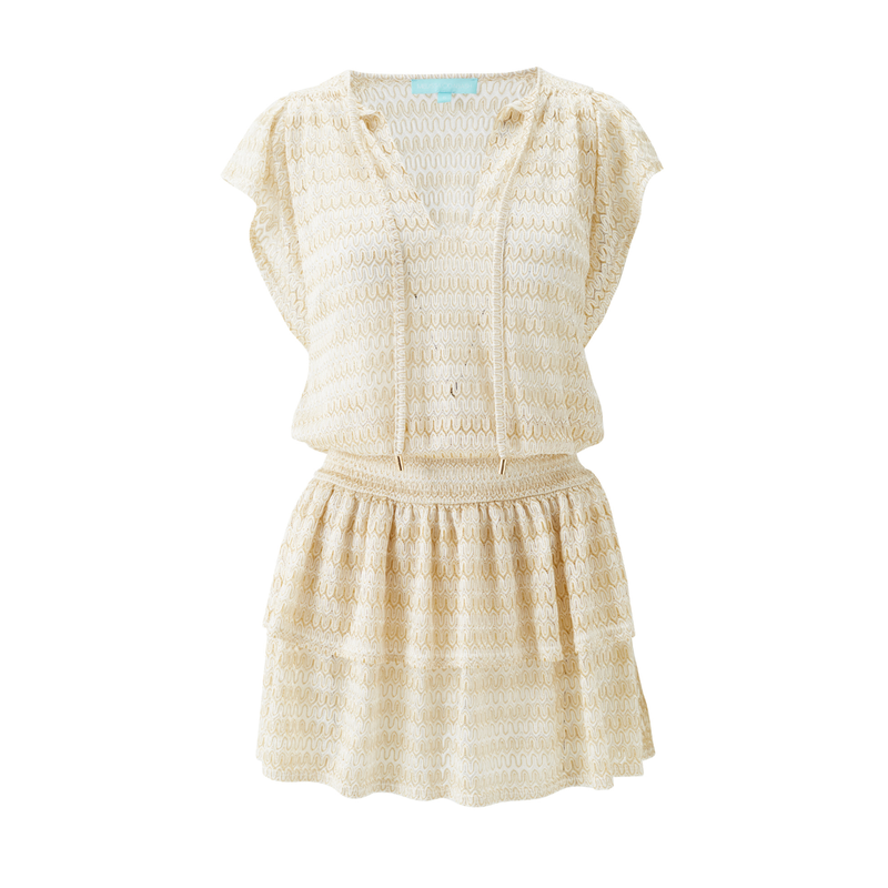 Remi Gold Short Knit Dress