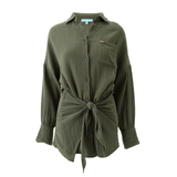 Sara Olive Dress