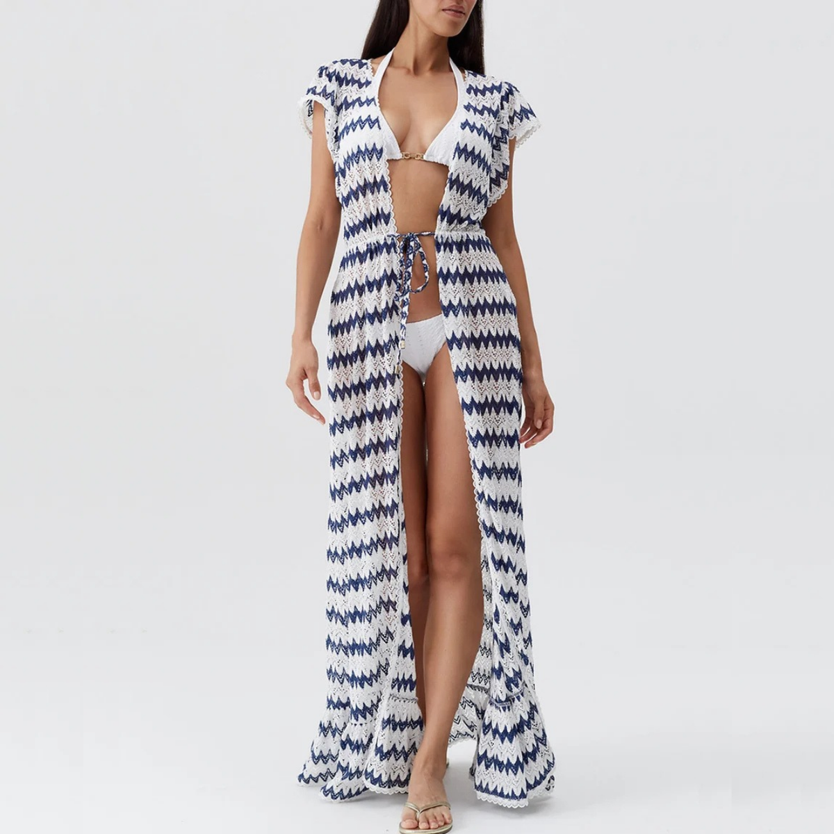 Stevie Kaftan in White/Marine