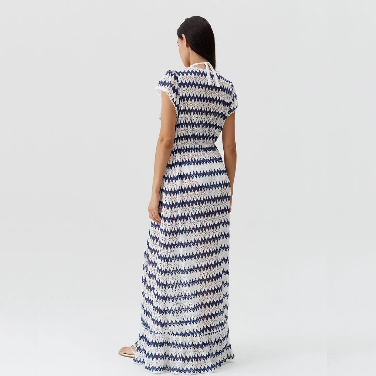 Stevie Kaftan in White/Marine