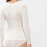 Serie Exquisite Long Sleeved Top in Ivory