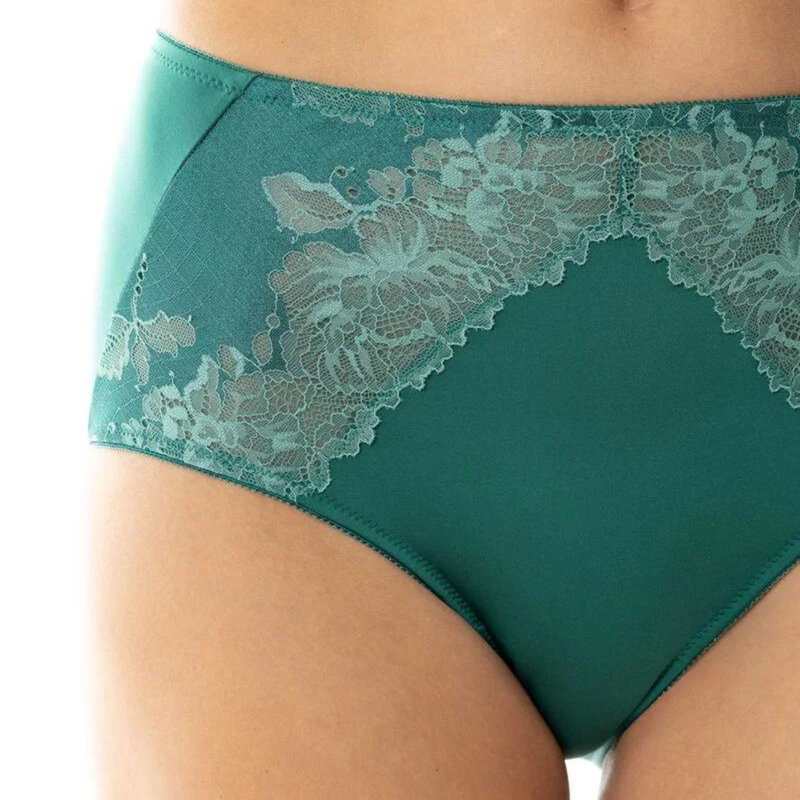 Serie Luxurious High Waisted Brief in Opal Green