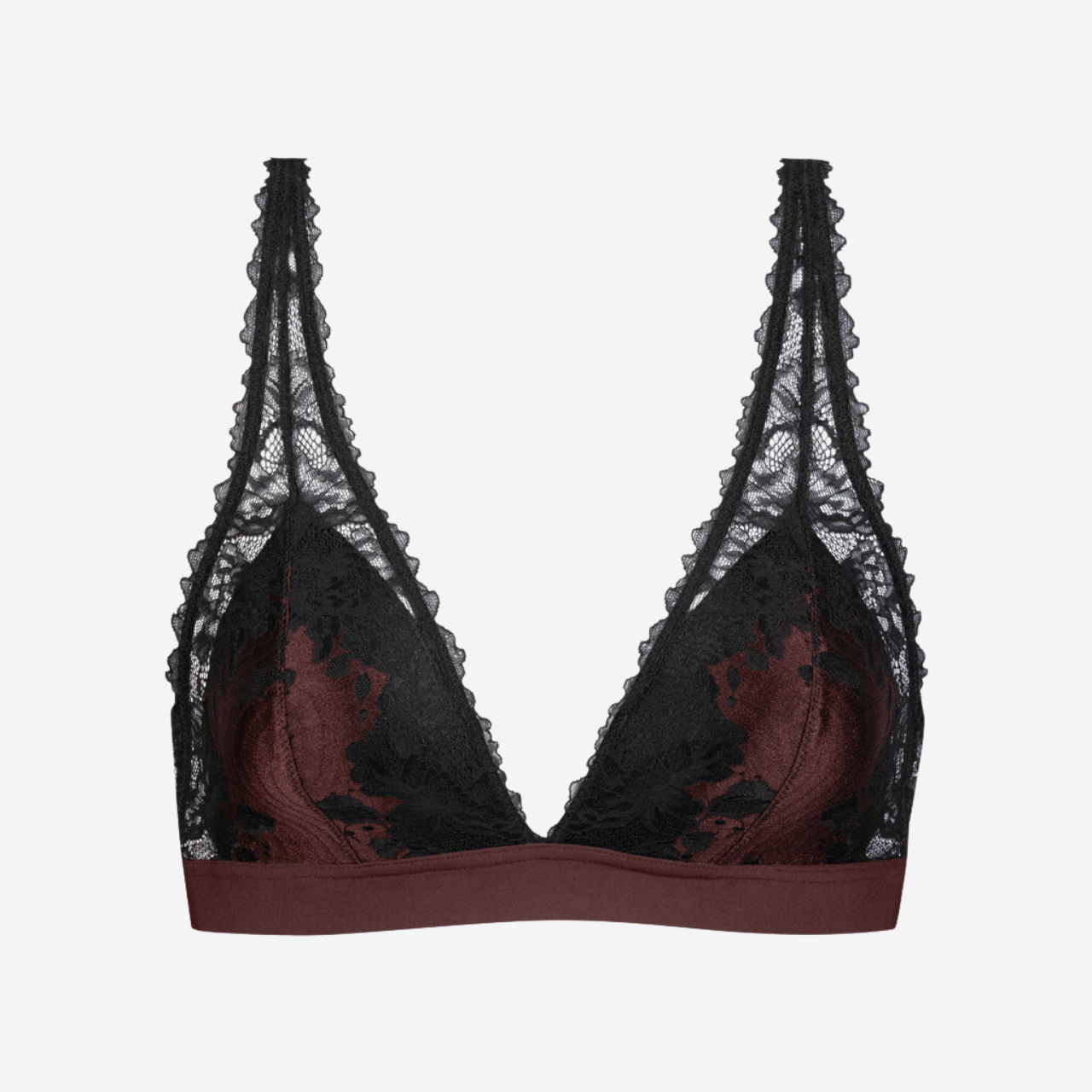 Serie Poetry Dream Triangle Padded Bra in Hot Maroon