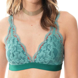 Serie Poetry Vogue Triangle Padded Bra in Opal Green
