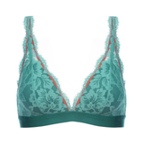 Serie Poetry Vogue Triangle Padded Bra in Opal Green