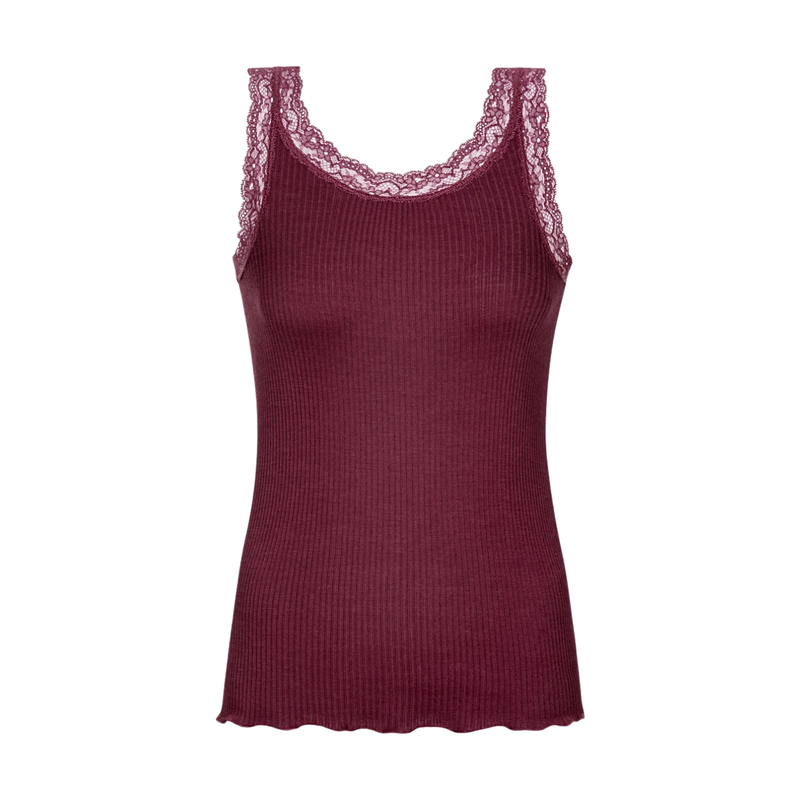 Serie Wool Expressive Tank Top in Boysenberry