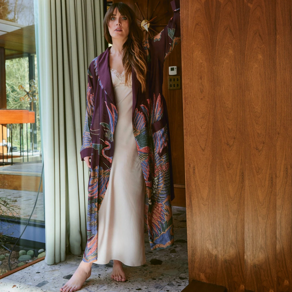 Crane Plum Gown