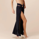 Petra Multi-Position Pareo Skirt in Black