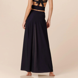 Petra Multi-Position Pareo Skirt in Black