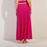 Petra Multi-Position Pareo Skirt in Framboise
