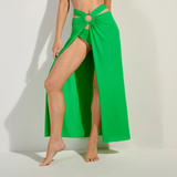 Petra Multi-Position Pareo Skirt in Pomme