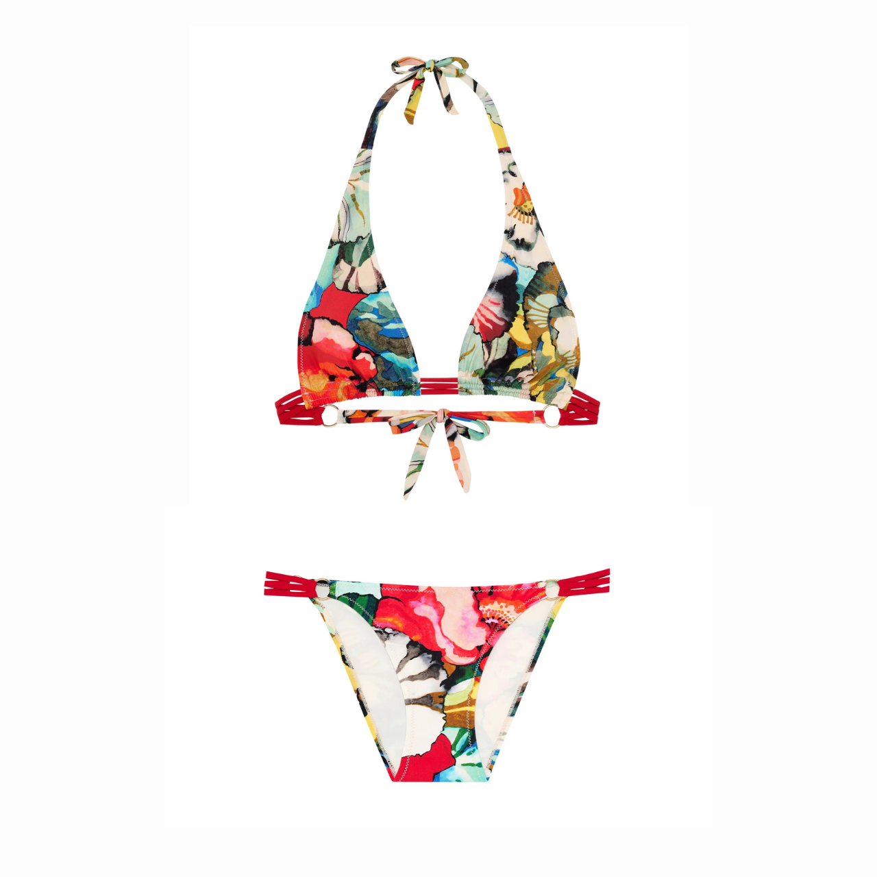 Crissy Laia Triangle Bikini in Flower