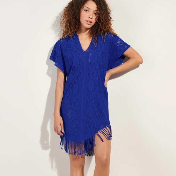 Jesse Lace Tunic in Sapphire