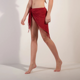 Trudy Lace Fringed Pareo in Garance