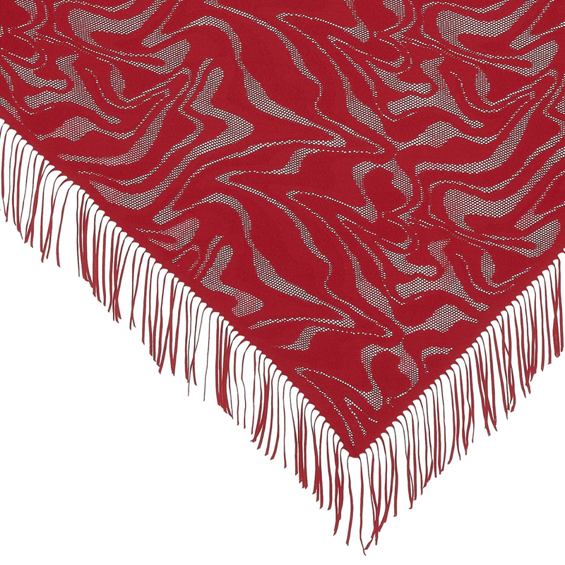 Trudy Lace Fringed Pareo in Garance