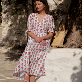 Francis Dress in Ruby Bloom