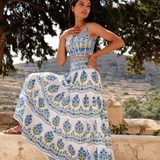 Rah Rah Skirt in Lapis Meadow