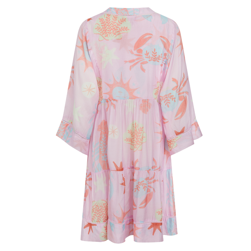 Esme Dress in Ondine Pink Print