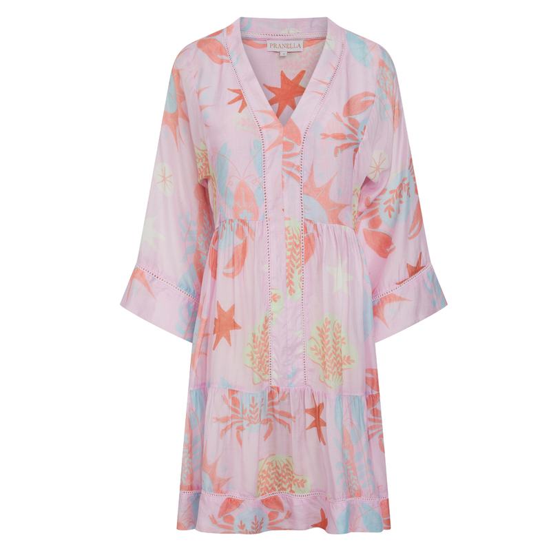 Esme Dress in Ondine Pink Print