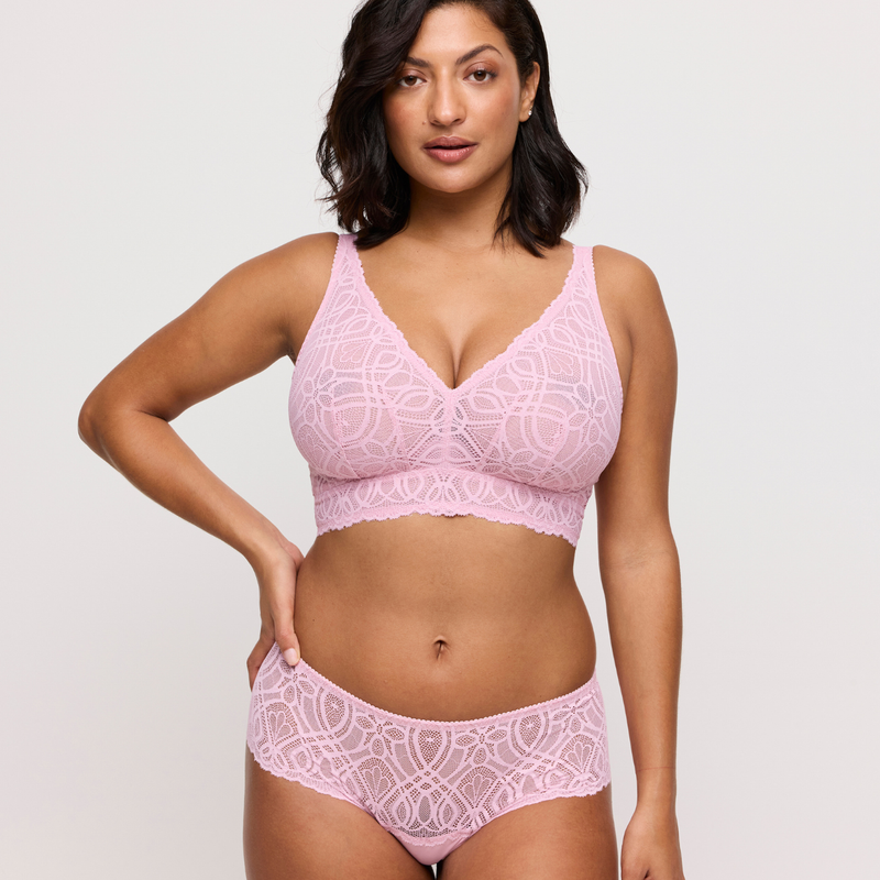 Salerno Bralette in Spring Rose