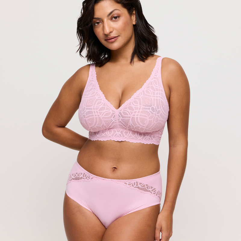 Salerno Bralette in Spring Rose