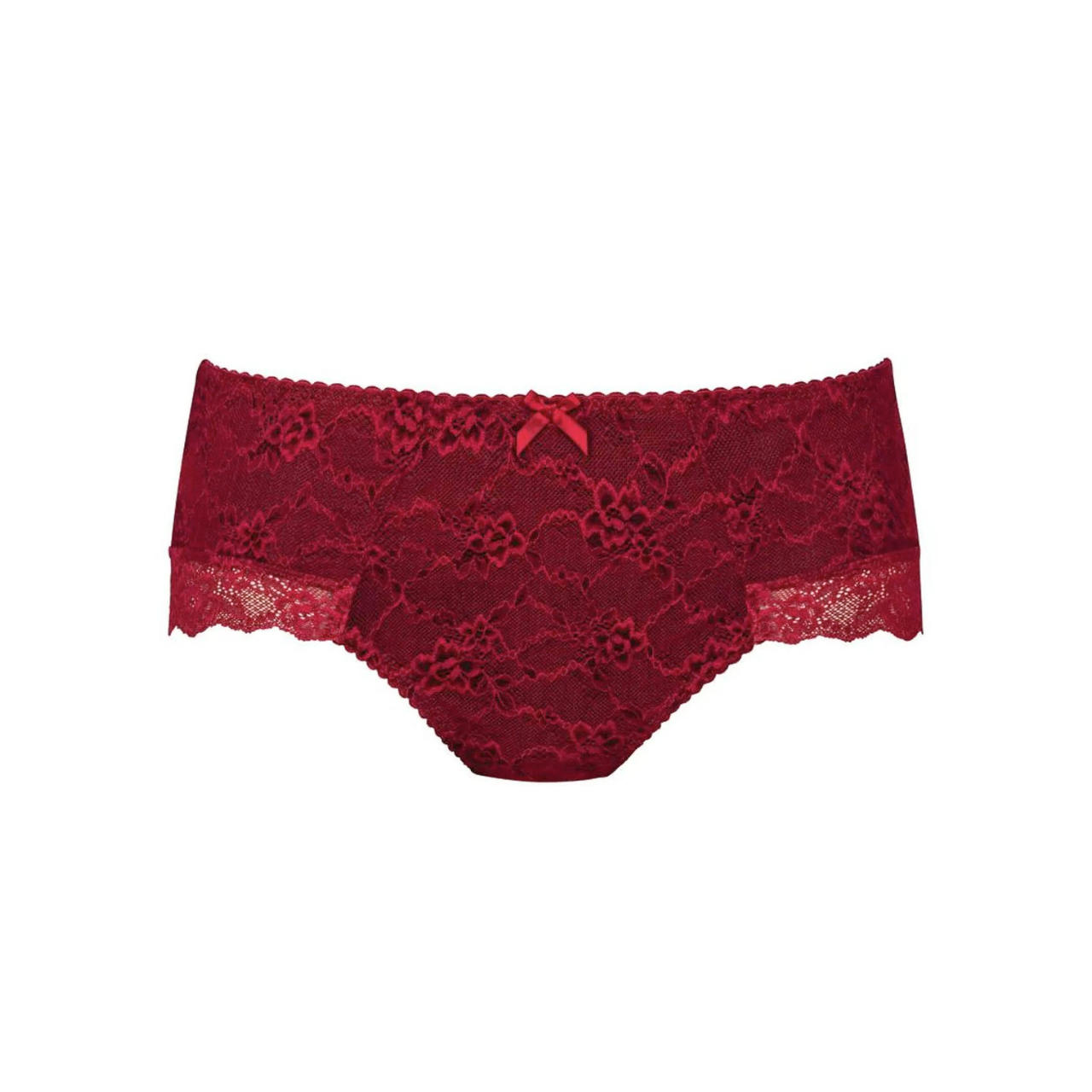 Bobette High Waist Brief in Ruby